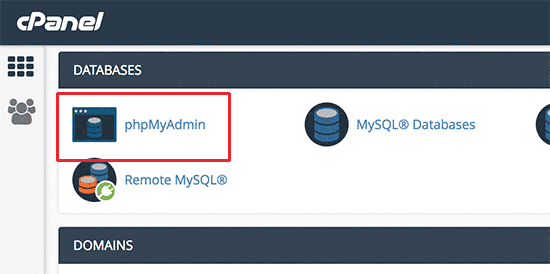 cpanel-phpmyadmin