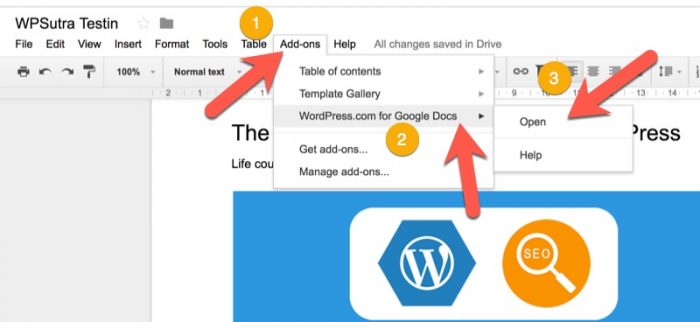 WordPress-for-Google-docs