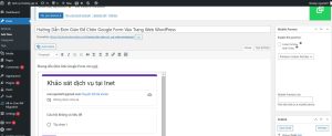 Hướng Dẫn Đơn Giản Để Chèn Google Form Vào WordPress