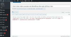 Hướng dẫn cách chèn video Youtube vào WordPress đơn giản dễ thực hiện